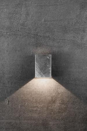 Minimalistische LED-Außenwandleuchte Fold 10 aus verzinktem Stahl up / down mit veränderbaren Abstrahlvarianten